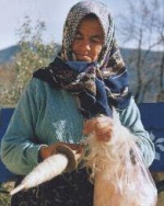 Local woman near Kalkan accommodation