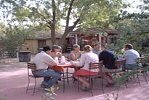 Outside dining at Jodhpur accommodation & guesthouse, Rajasthan