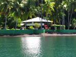 Costa Rica rainforest waterfront cabins