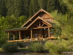 Rocky Mountains lodge in Idaho, USA
