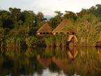 Amazon Rainforest eco lodge accommodation, Ecuador