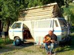 Majella mountains campsite in Abruzzo, Italy