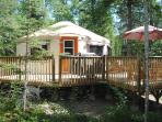 Emma Lake yurt accommodation in Saskatchewan, Canada