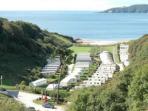 Devon caravan holiday park, England