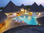 Maldives luxury beach resort