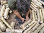 Cotswolds charcoal making course, England