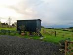 Surrey shepherd's hut accommodation, England