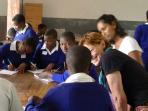 Volunteering with children in Uganda