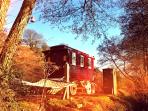 Wye Valley unusual accommodation, gypsy wagon B&B