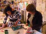 Stained glass workshop Surrey, England