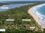 Bahia beach bungalows, Brazil