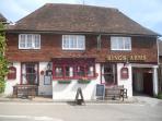 Elham pub Kent Downs, England