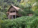 Dominica budget accommodation in a Carib Hut