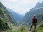 Hiking in the Alps, France and Switzerland