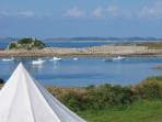 St Agnes campsite on the Isles of Scilly, England