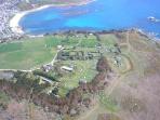 St Mary's campsite on the Isles of Scilly, England
