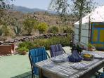 Yurt accommodation in Andalucia, Spain