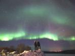 Sami people winter holiday in Norway with ice hotel