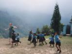 Volunteer teaching in the Indian Himalayas with the Lepcha tribe