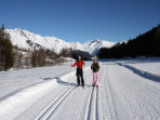 Cross country skiing in Chamonix, France