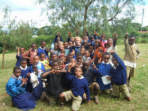 Gap year volunteer teaching in Tanzania