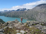 Mountain peaks hiking holiday in Norway