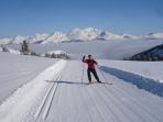 Cross country skiing in the Eastern Pyrenees, France