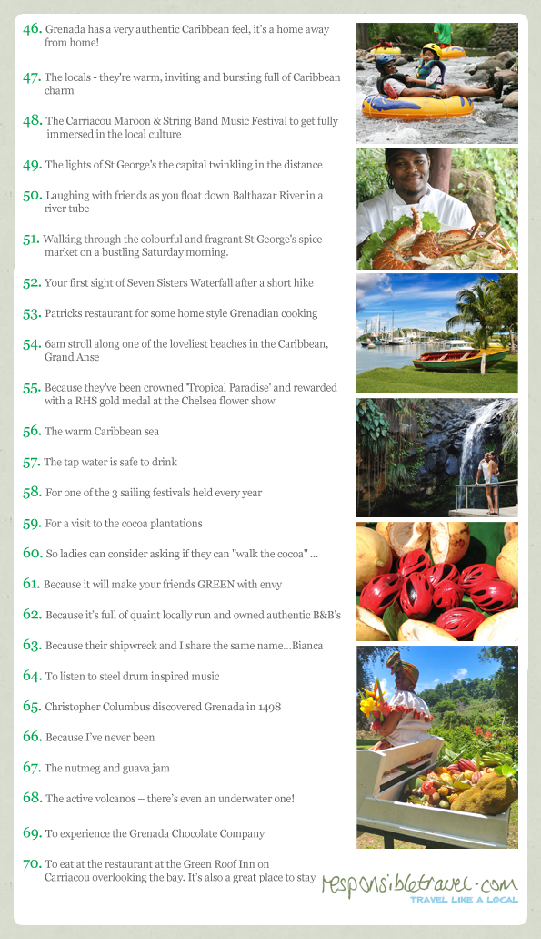 71 reasons to visit Grenada