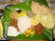 A typical meal at the Pimenta