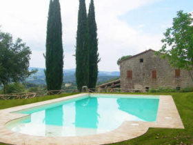 Umbria self catering farmhouse in Italy