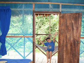 Jungle lodge in the Amazon, Peru