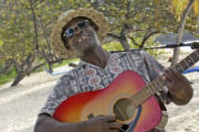 Singer on Grand Anse Beach