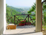 Hillside view at Tuscany farmhouse accommodation