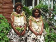 Traditional dress, Fiji beach accommodation