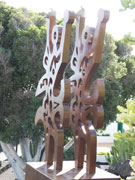 Cesar Manrique statue, Lanzarote. Photo by Nick Haslam