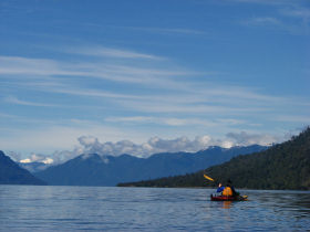 Sea kayaking in Patagonia, Chile