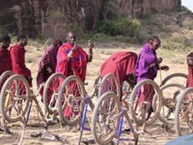 Thumbs up from our Masaai friends in Kenya