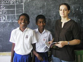 Teach children in Sri Lanka