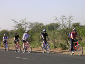 Rajasthan charity bike ride, India