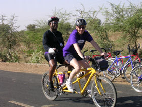 Rajasthan charity bike ride, India