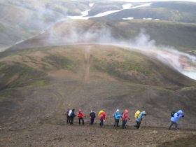 Sponsored trek for charity in Iceland
