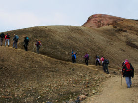 Sponsored trek for charity in Iceland