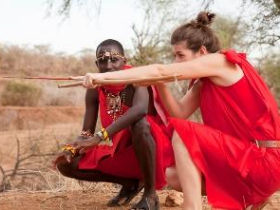 Maasai warrior introductory training course, Kenya