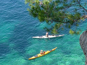 Sea kayaking in Croatia