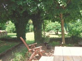 The beautiful dining terrace