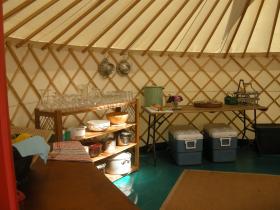 the kitchen yurt