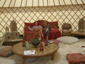the living room yurt