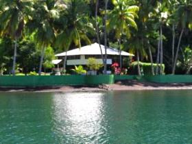 Costa Rica rainforest waterfront cabins