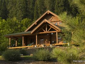 Rocky Mountains lodge in Idaho, USA