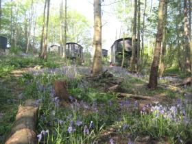 Huts in The Blubells